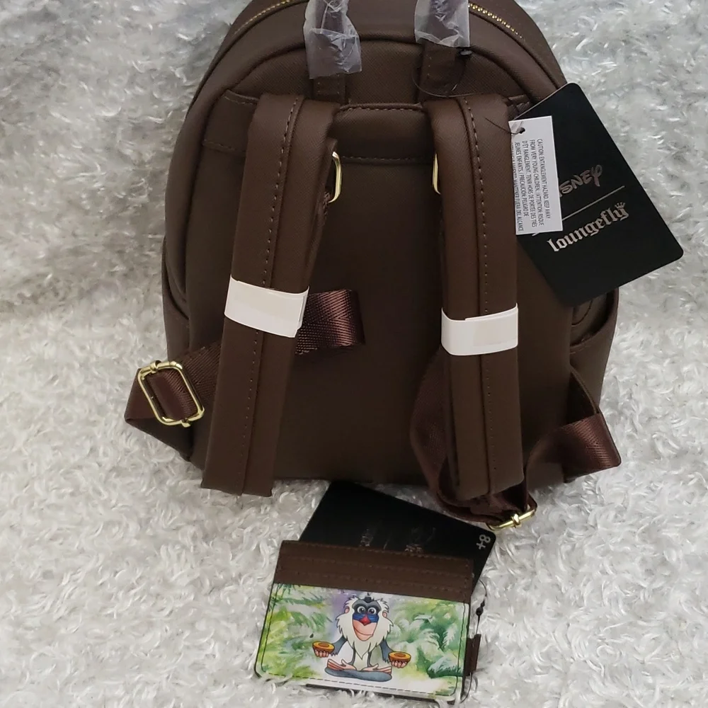 Loungefly Lion King mini backpack and cardholder